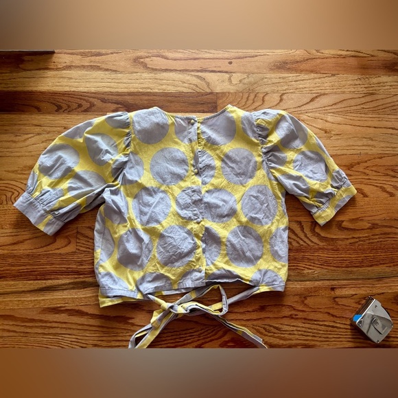 Hayden Los Angeles Polka Dot Button Blouse - small - Picture 8 of 8